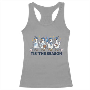 Baseball Silly Goose Racerback Tank Top Funny Tis The Season Baseball Mom TS10 Sport Gray Print Your Wear