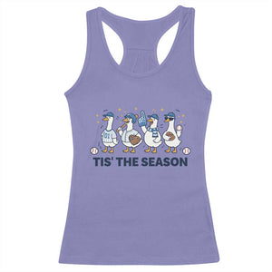 Baseball Silly Goose Racerback Tank Top Funny Tis The Season Baseball Mom TS10 Violet Print Your Wear