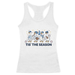 Baseball Silly Goose Racerback Tank Top Funny Tis The Season Baseball Mom TS10 White Print Your Wear