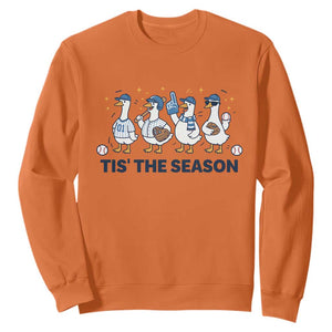 Baseball Silly Goose Sweatshirt Funny Tis The Season Baseball Mom TS10 Orange Print Your Wear