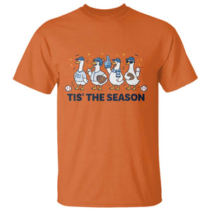 Baseball Silly Goose T Shirt Funny Tis The Season Baseball Mom TS10 Orange Print Your Wear