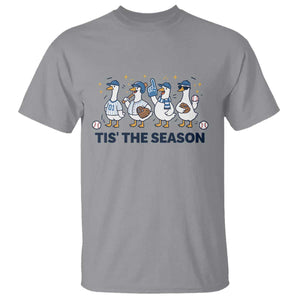 Baseball Silly Goose T Shirt Funny Tis The Season Baseball Mom TS10 Sport Gray Print Your Wear
