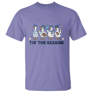 Baseball Silly Goose T Shirt Funny Tis The Season Baseball Mom TS10 Violet Print Your Wear