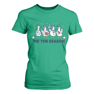Baseball Silly Goose T Shirt For Women Funny Tis The Season Baseball Mom TS10 Irish Green Print Your Wear