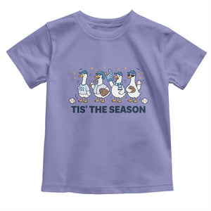 Baseball Silly Goose Toddler T Shirt Funny Tis The Season Baseball Mom TS10 Violet Print Your Wear