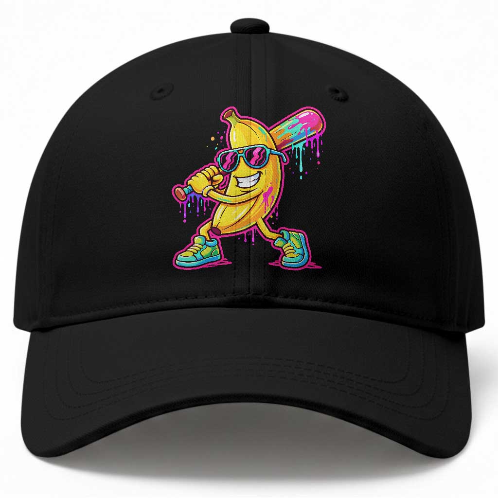 Banana Baseball Drip Baseball Cap Funny Baseball Drip Ice Cream Kids Youth Boys