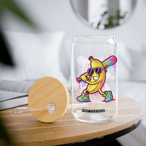 Banana Baseball Drip Glass Can Funny Baseball Drip Ice Cream Kids Youth Boys TS10 Print Your Wear