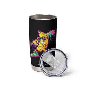 Banana Baseball Drip Tumbler Cup Funny Baseball Drip Ice Cream Kids Youth Boys TS10 Print Your Wear