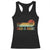 Funny Dad Jokes In A Dad-a-base Racerback Tank Top Retro Vintage Fathers Day TS10 Black Print Your Wear