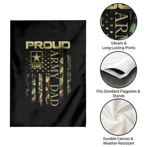 Proud Army Dad Garden Flag Military Father US Army Camo Flag TS10 Print Your Wear