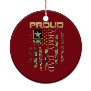 Proud Army Dad Ceramic Ornament Military Father US Army Camo Flag TS10 1pc Red Print Your Wear