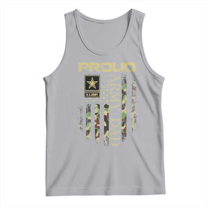 Proud Army Dad Tank Top Military Father US Army Camo Flag TS10 Athletic Heather Print Your Wear