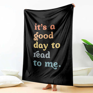 Read To Me Throw Blanket Sassy Baby Shower Bookish Little Reader TS10 Print Your Wear