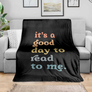 Read To Me Throw Blanket Sassy Baby Shower Bookish Little Reader TS10 Print Your Wear