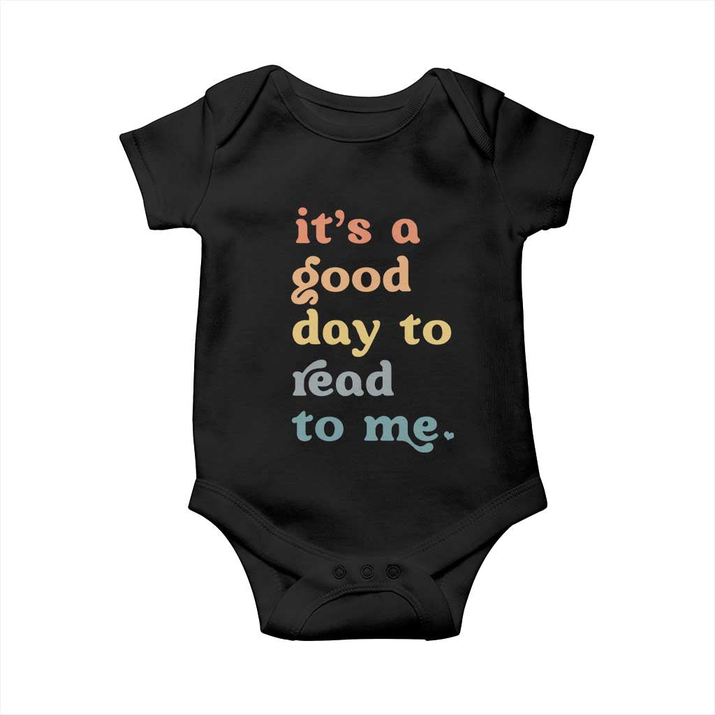 Read To Me Baby Onesie Sassy Baby Shower Bookish Little Reader TS10 Black Print Your Wear