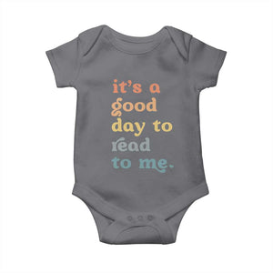 Read To Me Baby Onesie Sassy Baby Shower Bookish Little Reader TS10 Charcoal Print Your Wear