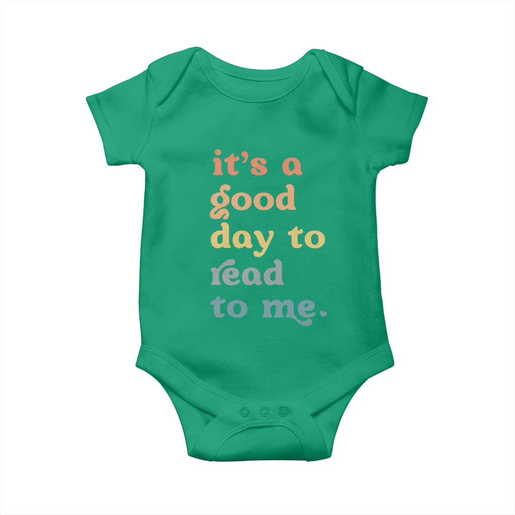 Read To Me Baby Onesie Sassy Baby Shower Bookish Little Reader TS10 Irish Green Print Your Wear