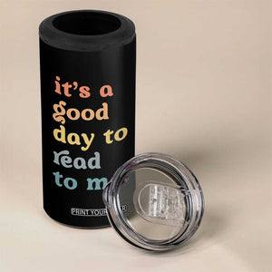 Read To Me 4 in 1 Can Cooler Tumbler Sassy Baby Shower Bookish Little Reader TS10 Print Your Wear