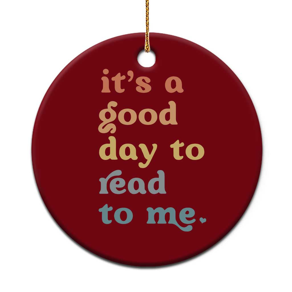 Read To Me Ceramic Ornament Sassy Baby Shower Bookish Little Reader TS10 1pc Red Print Your Wear