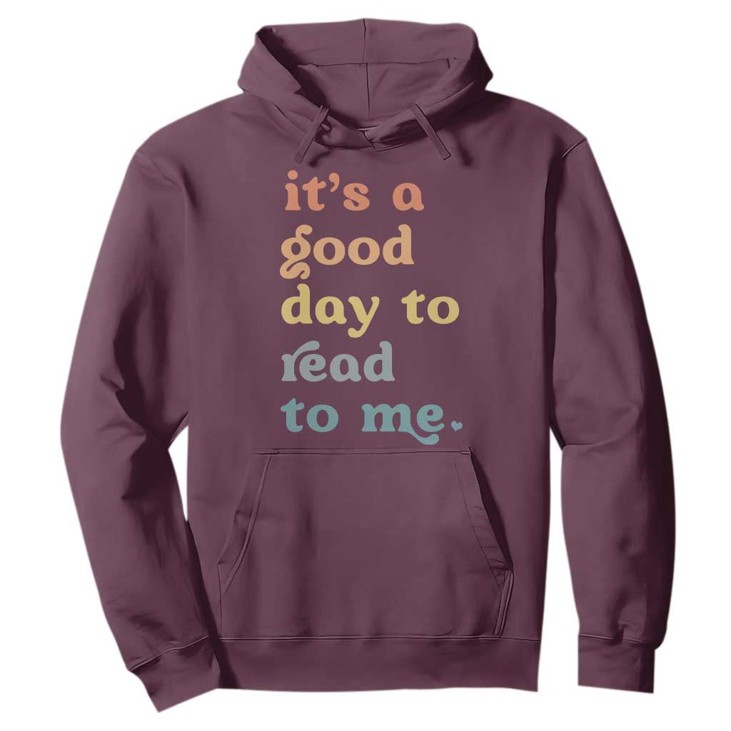 Read To Me Hoodie Sassy Baby Shower Bookish Little Reader TS10 Maroon Print Your Wear