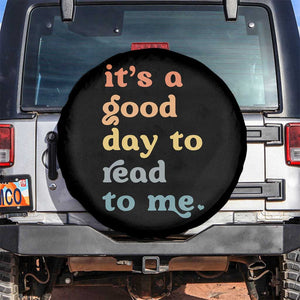 Read To Me Spare Tire Cover Sassy Baby Shower Bookish Little Reader TS10 No hole Black Print Your Wear