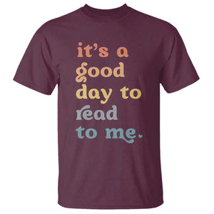 Read To Me T Shirt Sassy Baby Shower Bookish Little Reader TS10 Maroon Print Your Wear
