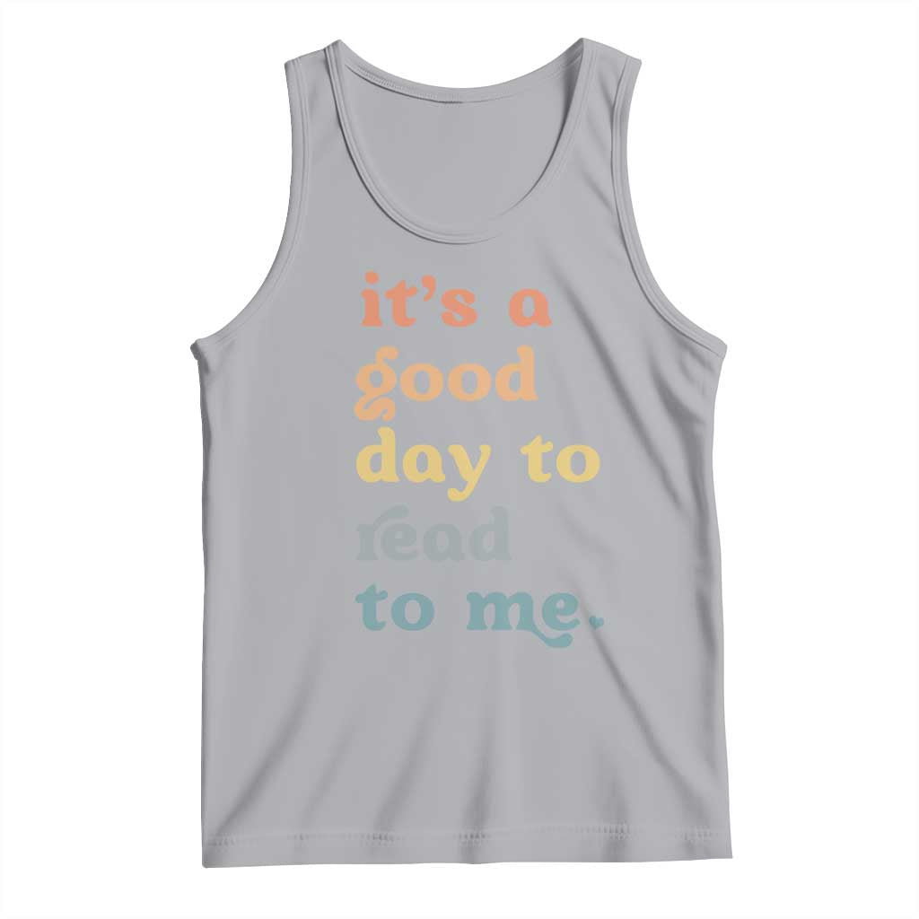 Read To Me Tank Top Sassy Baby Shower Bookish Little Reader TS10 Athletic Heather Print Your Wear