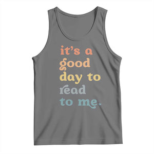Read To Me Tank Top Sassy Baby Shower Bookish Little Reader TS10 Black Heather Print Your Wear