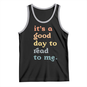 Read To Me Tank Top Sassy Baby Shower Bookish Little Reader TS10 Black Athletic Heather Print Your Wear