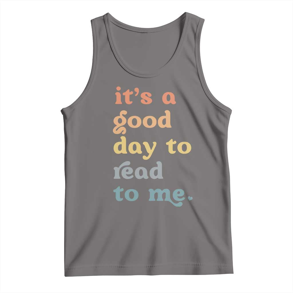 Read To Me Tank Top Sassy Baby Shower Bookish Little Reader TS10 Deep Heather Print Your Wear