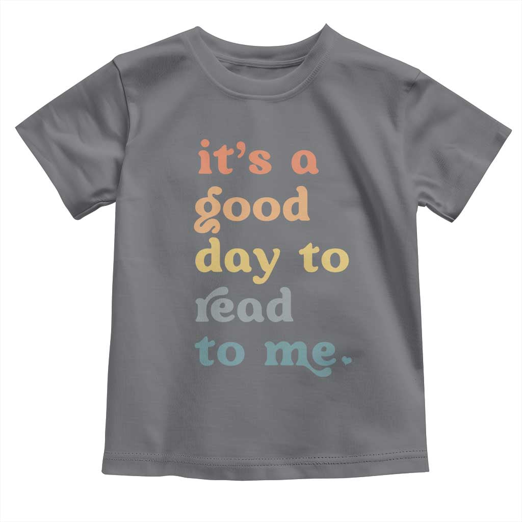 Read To Me Toddler T Shirt Sassy Baby Shower Bookish Little Reader TS10 Charcoal Print Your Wear