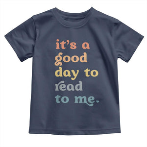 Read To Me Toddler T Shirt Sassy Baby Shower Bookish Little Reader TS10 Navy Print Your Wear