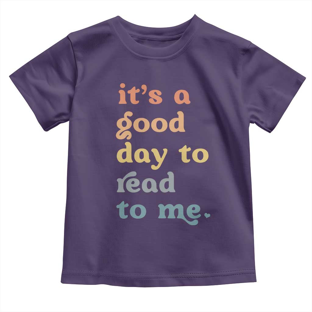 Read To Me Toddler T Shirt Sassy Baby Shower Bookish Little Reader TS10 Purple Print Your Wear
