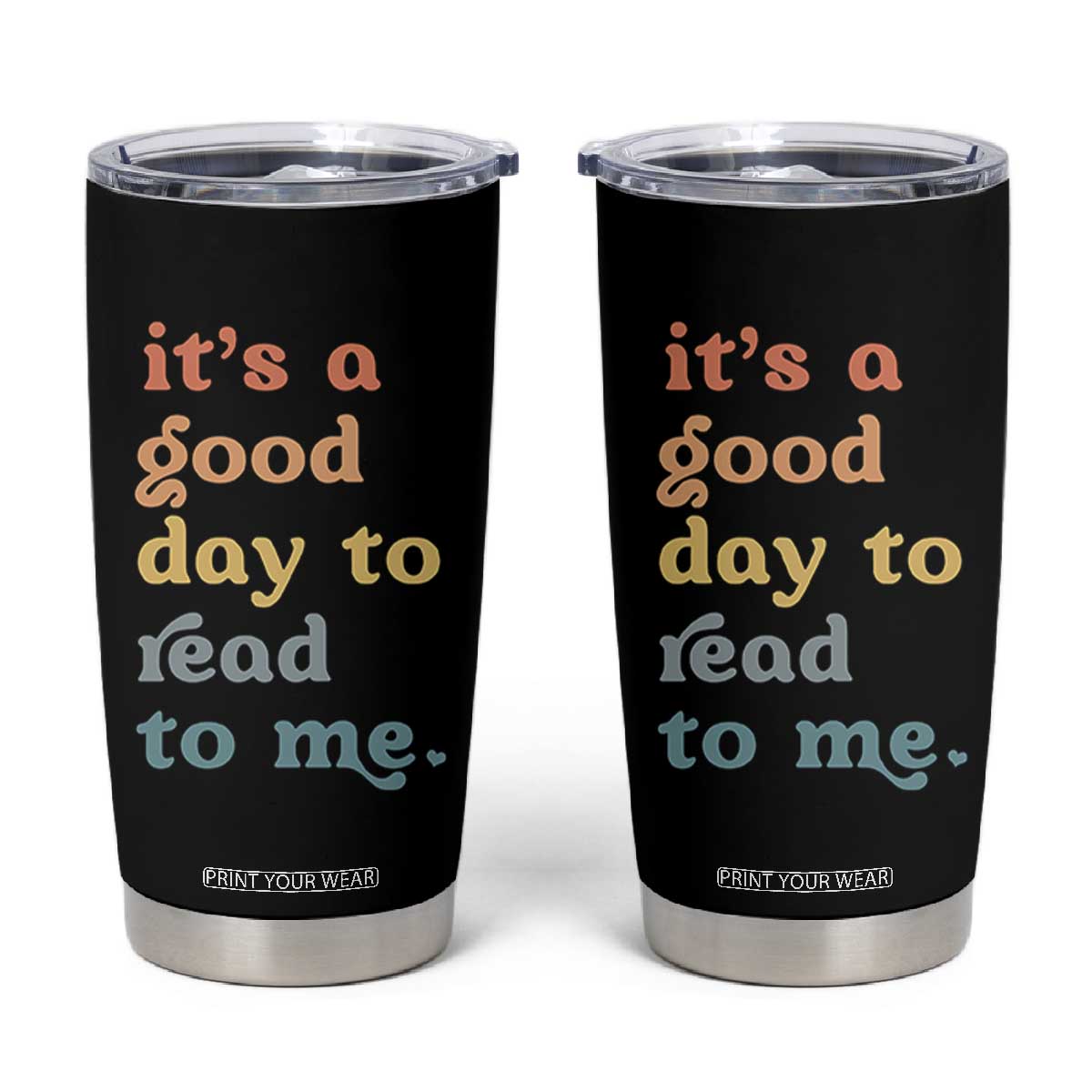 Read To Me Tumbler Cup Sassy Baby Shower Bookish Little Reader TS10 Black Print Your Wear