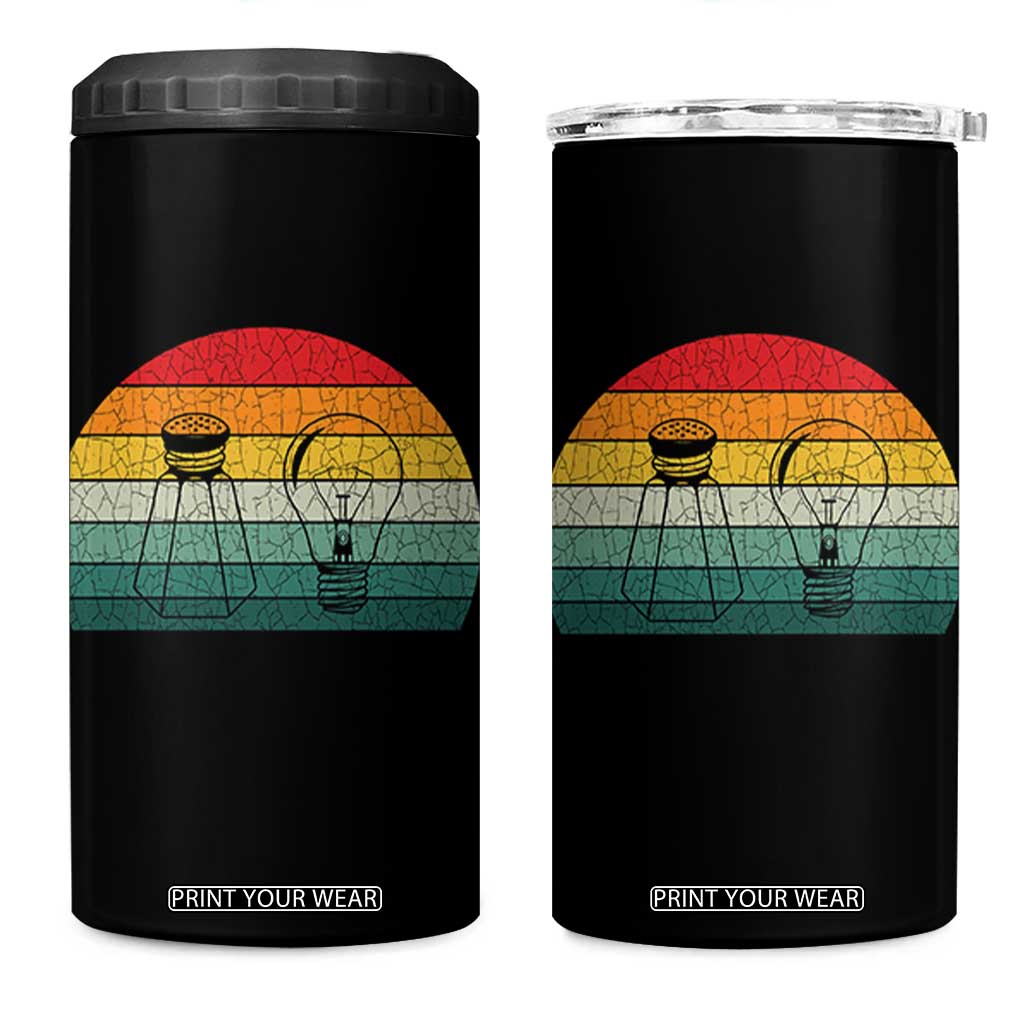 Retro Salt Light Be Ye Salt Christ 4 in 1 Can Cooler Tumbler Bible Verse Christian Worship TS10 One Size: 16 oz Black Print Your Wear