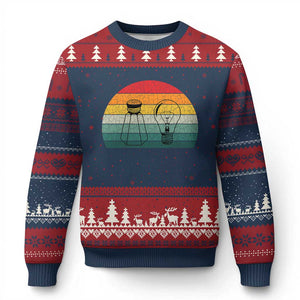 Retro Salt Light Be Ye Salt Christ Ugly Christmas Sweater Bible Verse Christian Worship TS10 Navy Red Print Your Wear