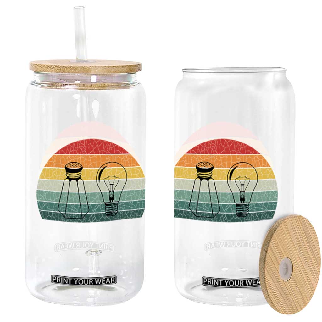 Retro Salt Light Be Ye Salt Christ Glass Can Bible Verse Christian Worship TS10 Print Your Wear