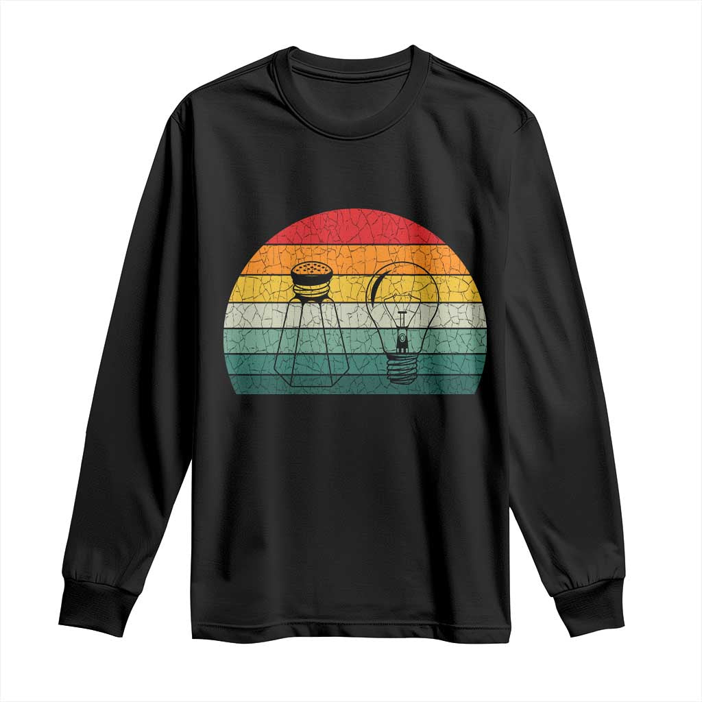 Retro Salt Light Be Ye Salt Christ Long Sleeve Shirt Bible Verse Christian Worship TS10 Black Print Your Wear