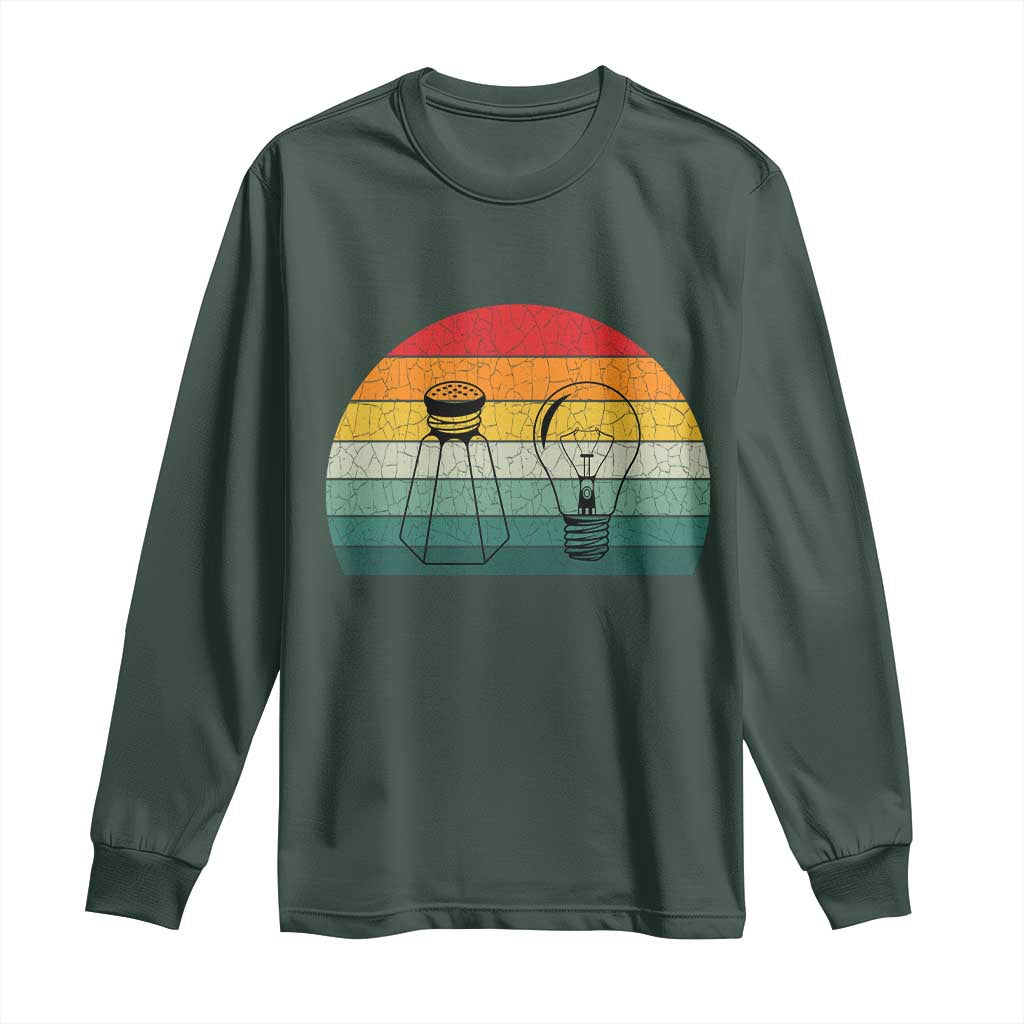 Retro Salt Light Be Ye Salt Christ Long Sleeve Shirt Bible Verse Christian Worship TS10 Dark Forest Green Print Your Wear