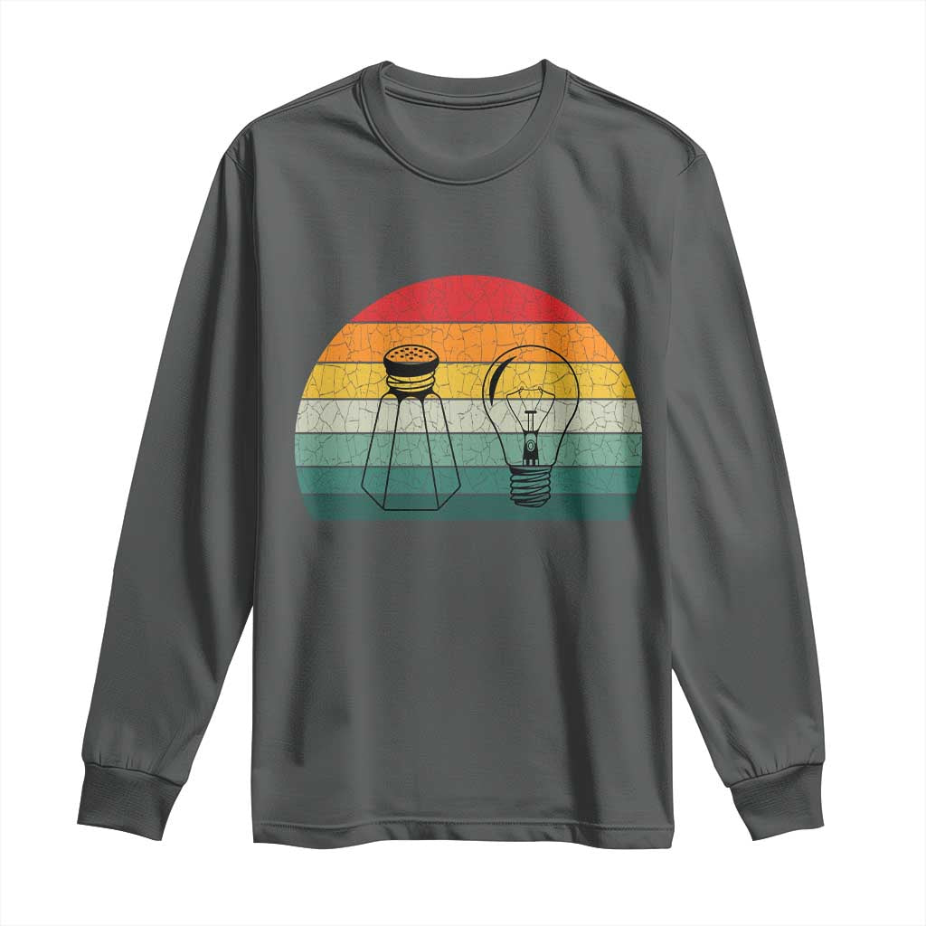Retro Salt Light Be Ye Salt Christ Long Sleeve Shirt Bible Verse Christian Worship TS10 Dark Heather Print Your Wear