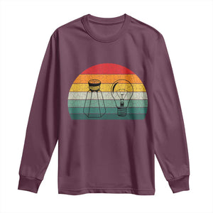 Retro Salt Light Be Ye Salt Christ Long Sleeve Shirt Bible Verse Christian Worship TS10 Maroon Print Your Wear