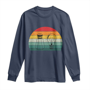 Retro Salt Light Be Ye Salt Christ Long Sleeve Shirt Bible Verse Christian Worship TS10 Navy Print Your Wear