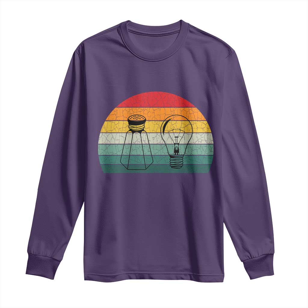 Retro Salt Light Be Ye Salt Christ Long Sleeve Shirt Bible Verse Christian Worship TS10 Purple Print Your Wear