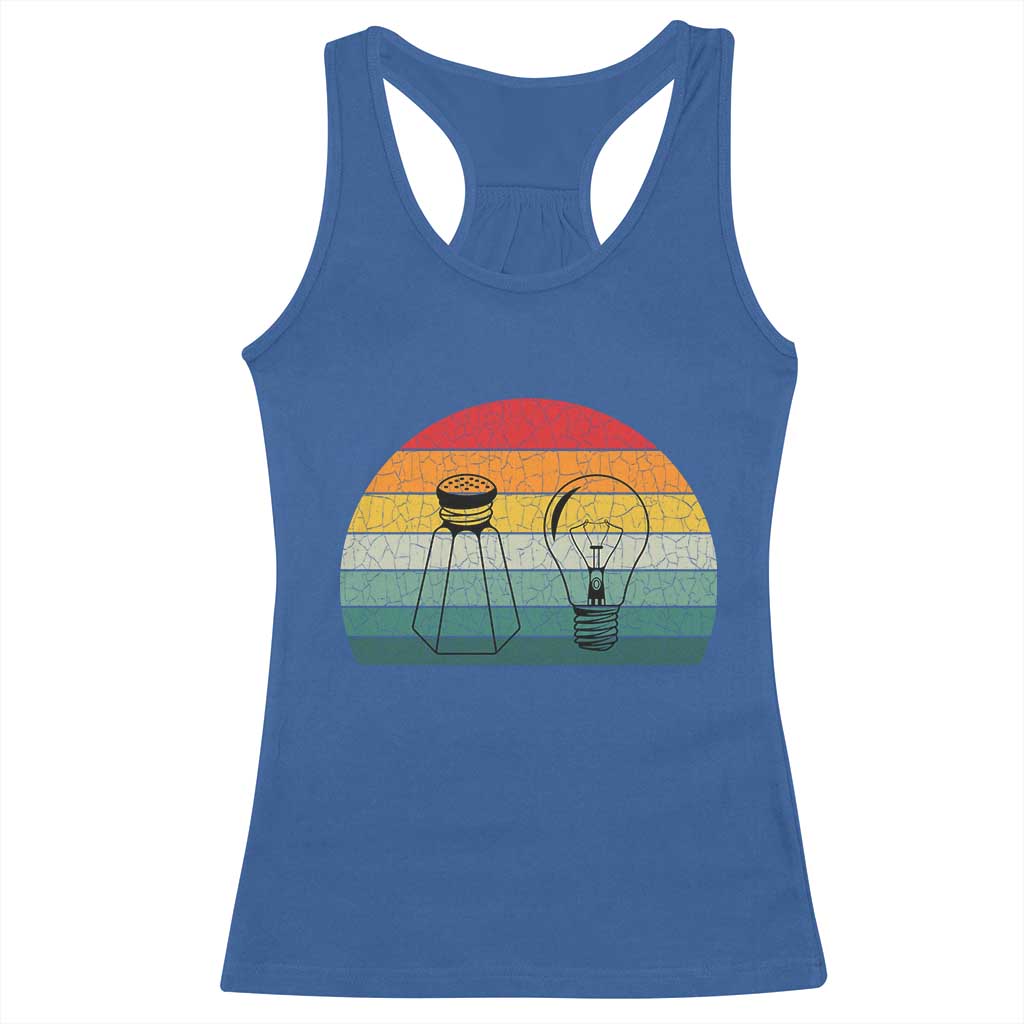 Retro Salt Light Be Ye Salt Christ Racerback Tank Top Bible Verse Christian Worship TS10 Royal Blue Print Your Wear