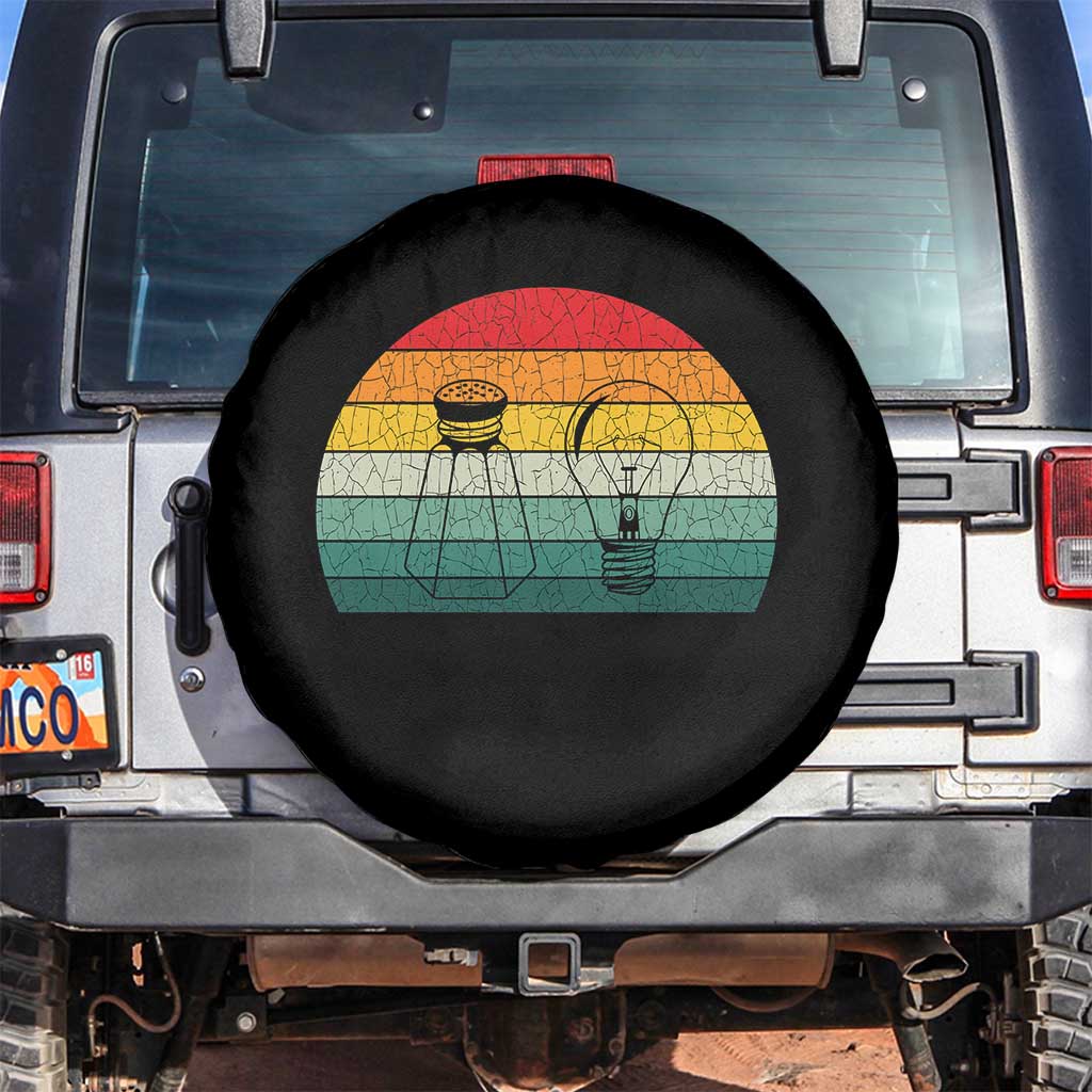 Retro Salt Light Be Ye Salt Christ Spare Tire Cover Bible Verse Christian Worship TS10 No hole Black Print Your Wear