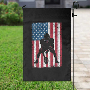 American Flag Football Garden Flag Cool Distressed Vintage Patriotic Football Player TS10 Print Your Wear
