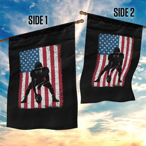 American Flag Football Garden Flag Cool Distressed Vintage Patriotic Football Player TS10 Print Your Wear