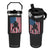 American Flag Football Flip Straw Tumbler Cool Distressed Vintage Patriotic Football Player TS10 One Size: 30 oz Black Print Your Wear