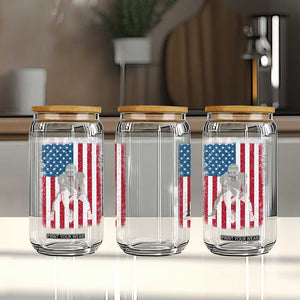 American Flag Football Glass Can Cool Distressed Vintage Patriotic Football Player TS10 Print Your Wear