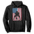 American Flag Football Hoodie Cool Distressed Vintage Patriotic Football Player - Print Your Wear